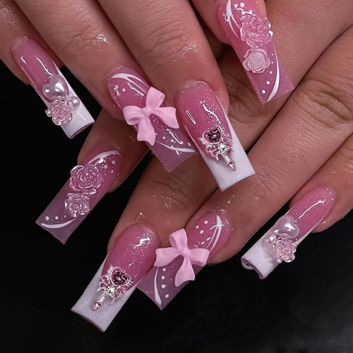 Decorative Luxury Press-On Nail Set Kalsten