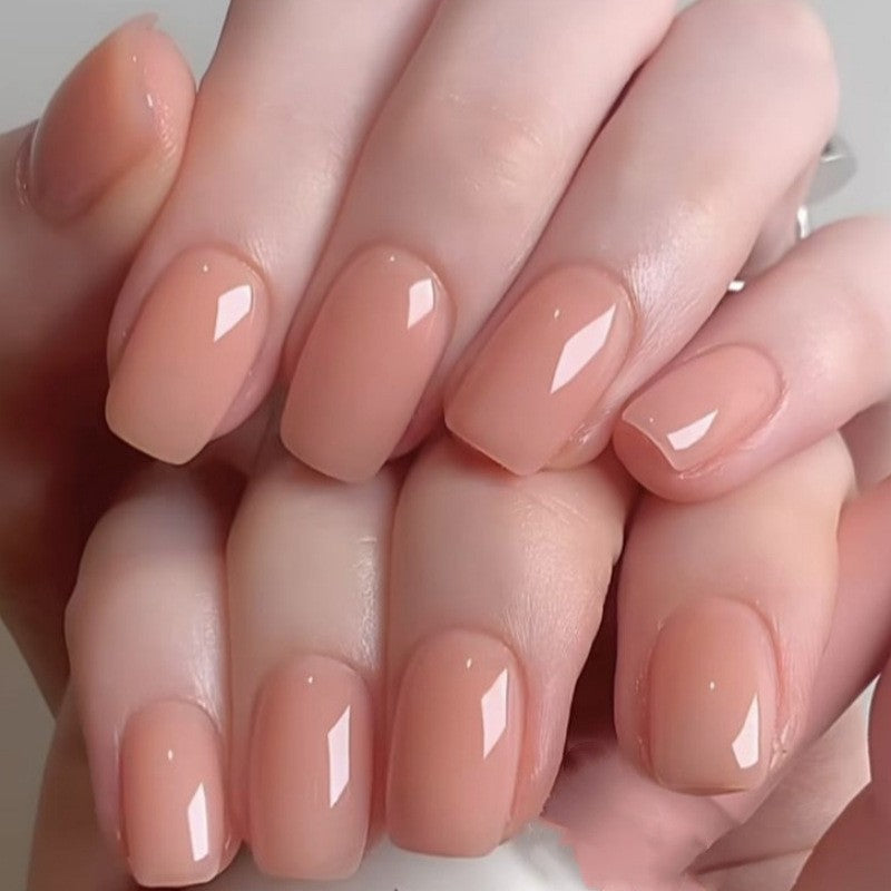 Natural Glossy Press-On Nail Set Kalsten