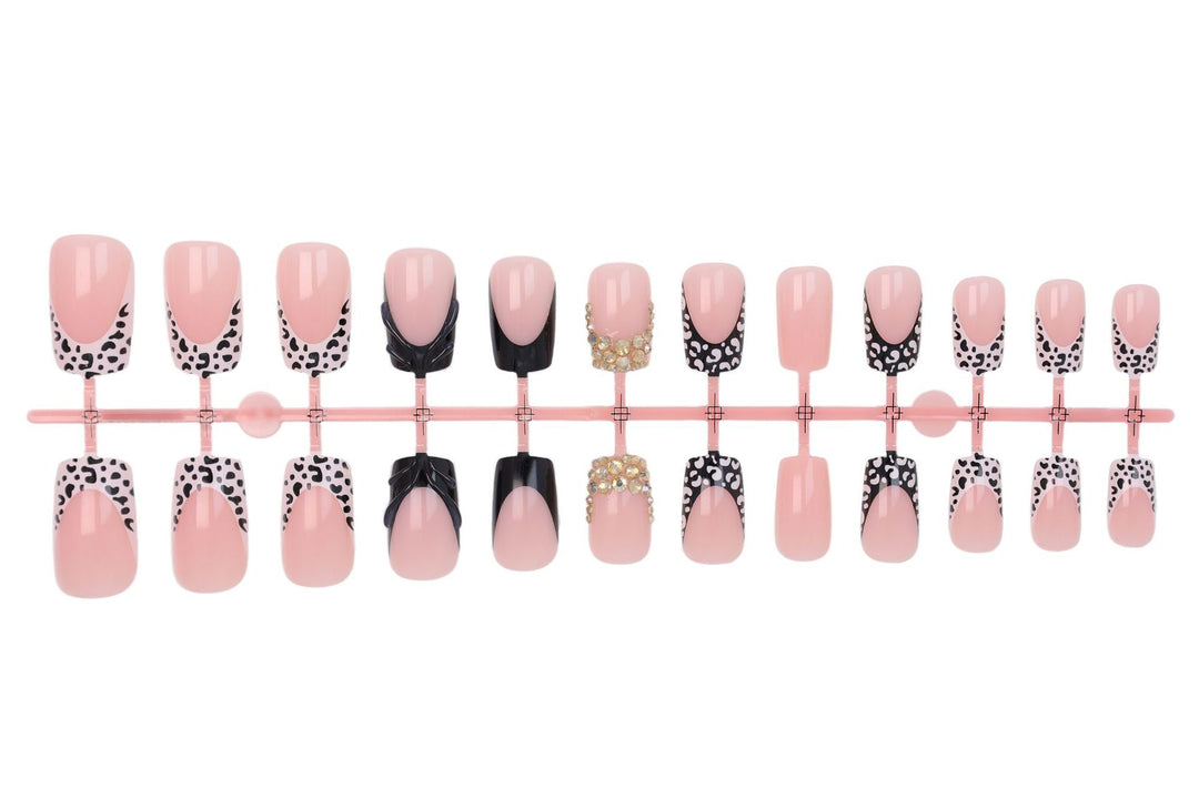 Artificial nails with luxurious 3D decorations and glamorous accents Kalsten