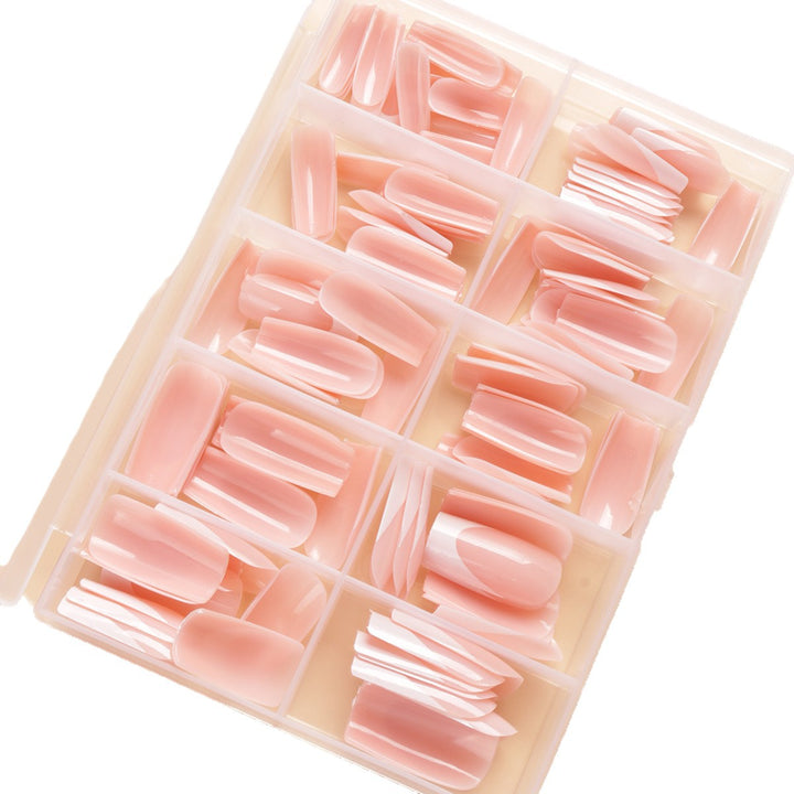 Premium Long-Length French Tip Press-On Nail Set Kalsten