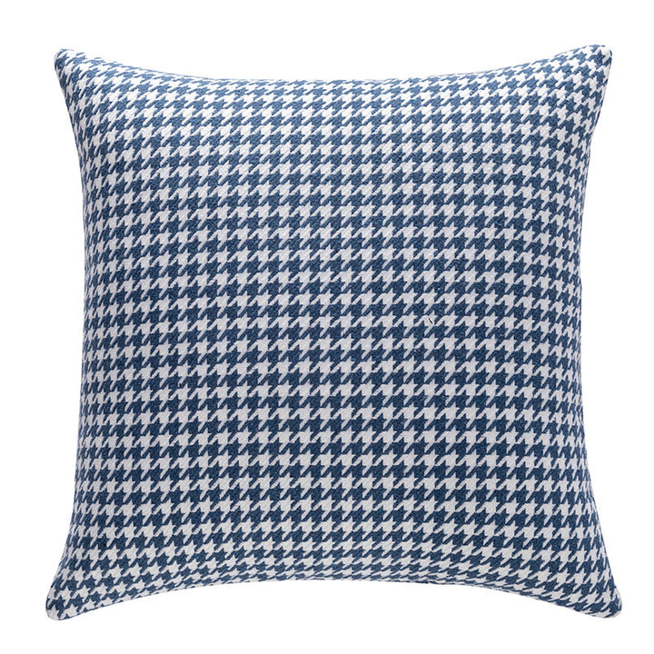 Houndstooth pattern decorative pillow