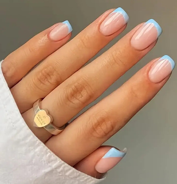 French Tip Acrylic Nail Extensions Kalsten