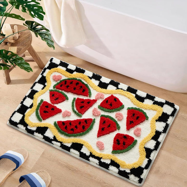 Stylish Floral Pattern Bath Mat