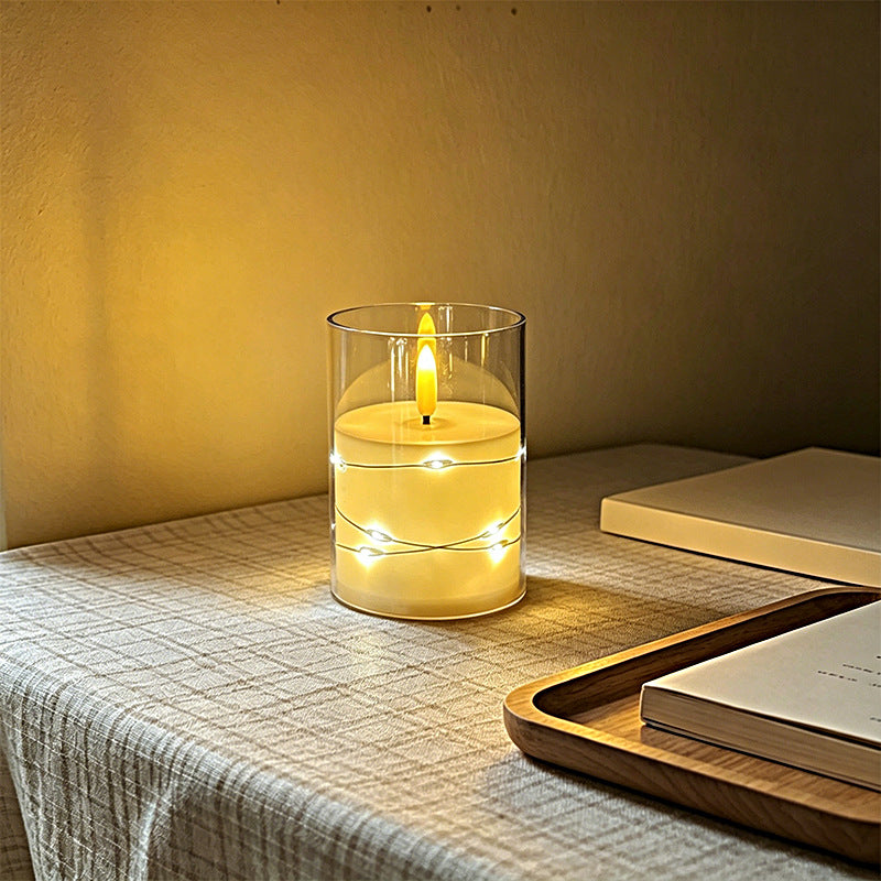 LED Scented Candle with Flame Effect Kalsten