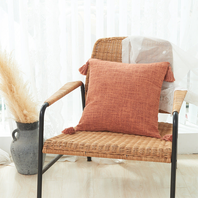 Decorative Tassel Throw Pillow