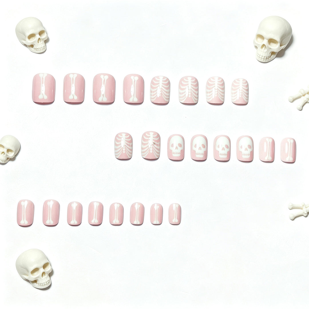 Creative artificial nails with bone motif Kalsten