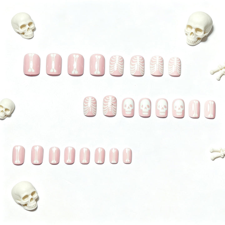 Creative artificial nails with bone motif Kalsten
