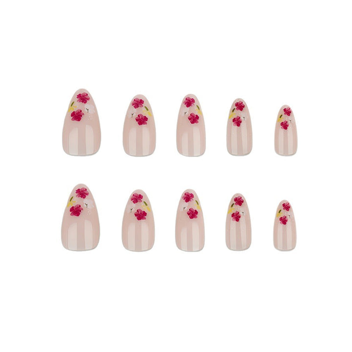 Artificial nails with floral accents Kalsten