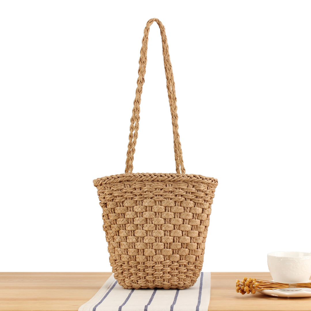 Handbag Made of Handmade Natural Weave with Sturdy Carry Handle Kalsten