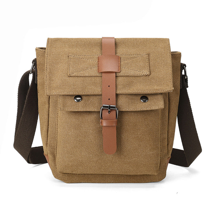 Vintage-Inspired Canvas Messenger Bag Kalsten