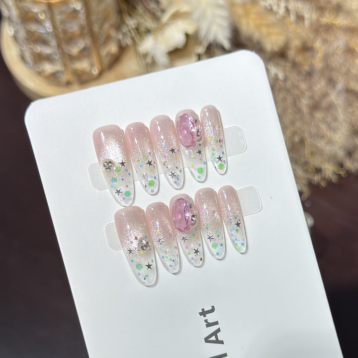 Decorative Press-On Nail Art Set Kalsten