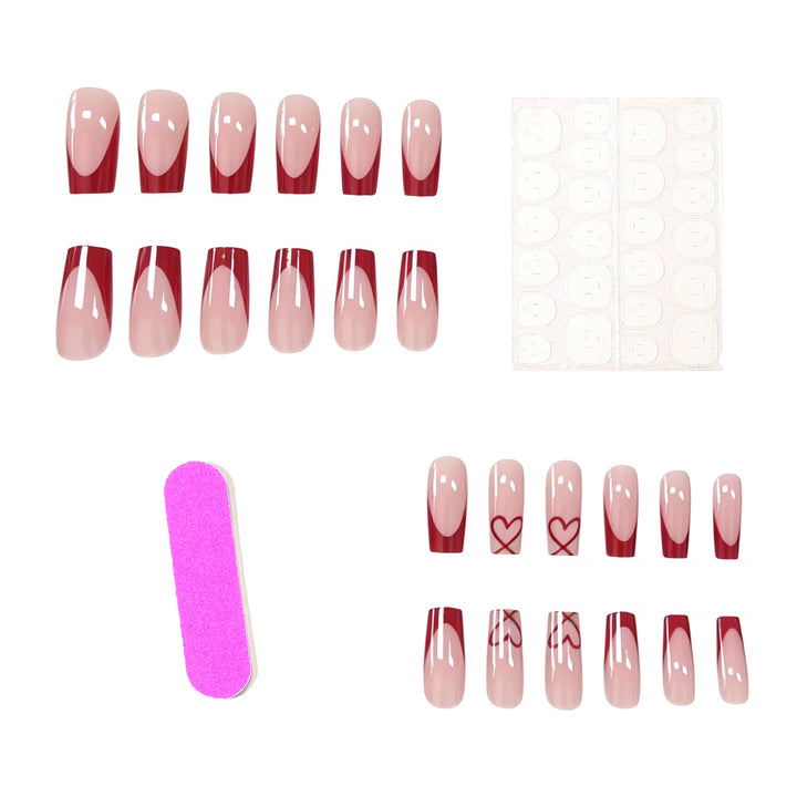 Artistic Decorative Press-On Nail Set Kalsten