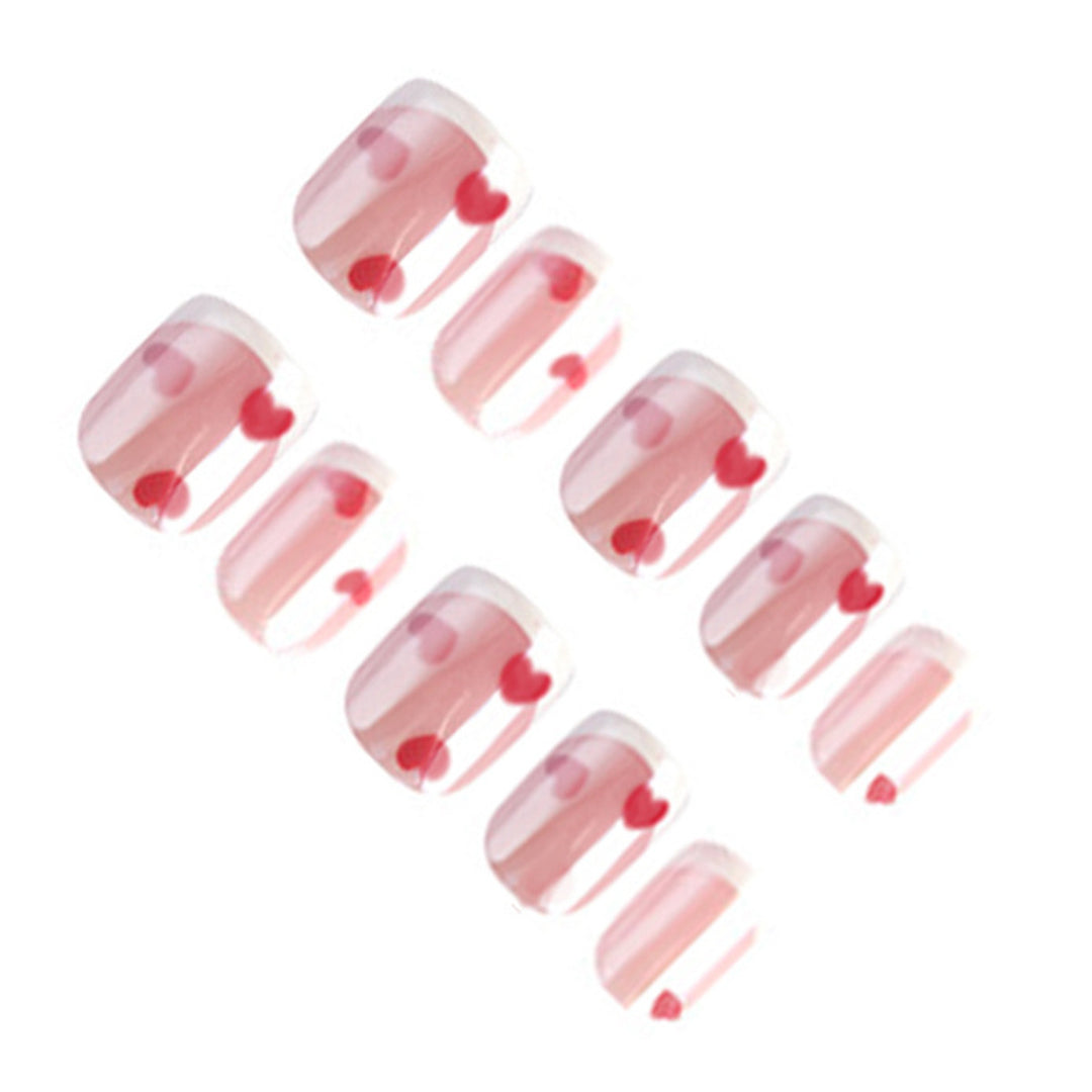 Heart-Embellished Nail Art Set Kalsten