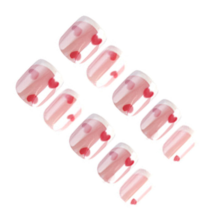 Heart-Embellished Nail Art Set Kalsten