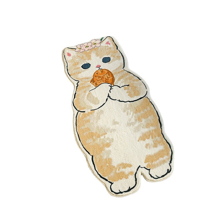 Cartoon Cat-Shaped Area Rug Kalsten