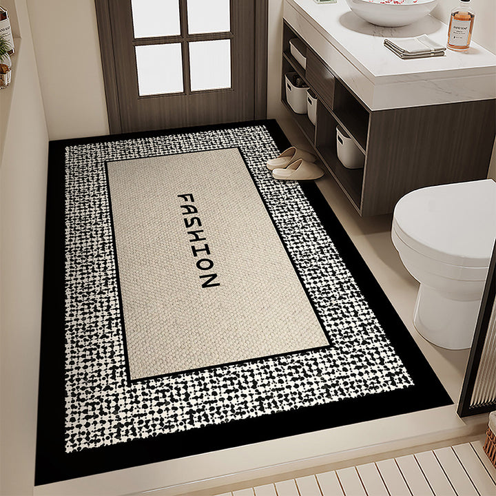 Non-Slip Geometric Bath Mat