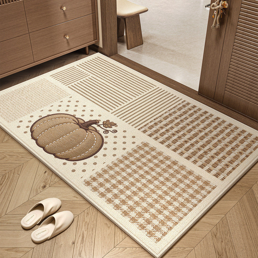 Decorative Pumpkin-Themed Area Rug
