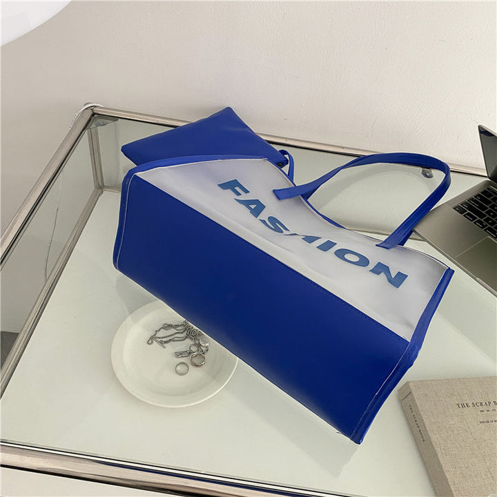 Modern Transparent Tote Bag with Pouch