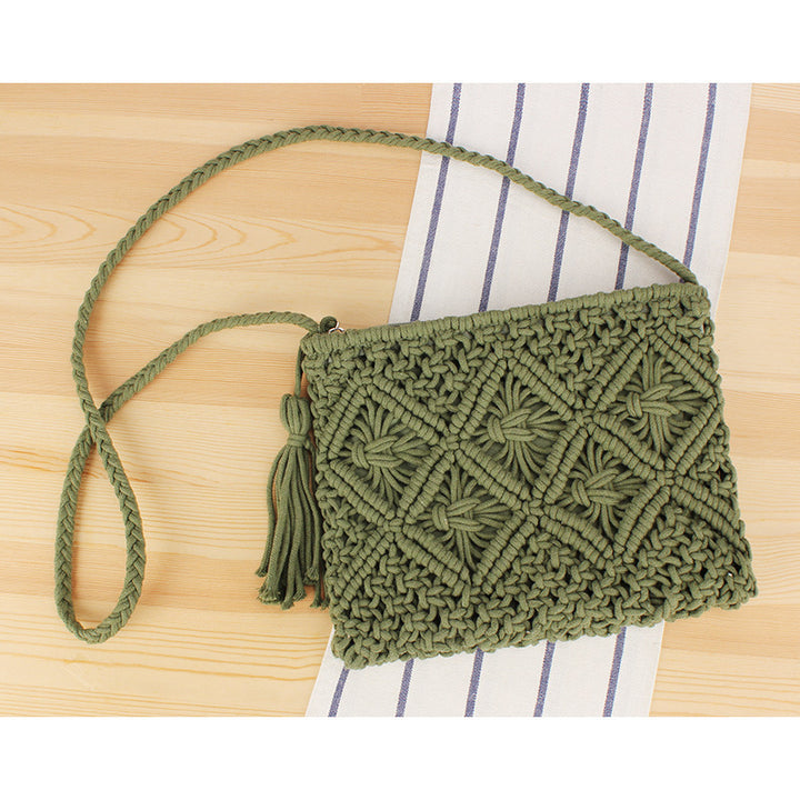 Hand-manipulated Macramé Crossbody Bag Kalsten