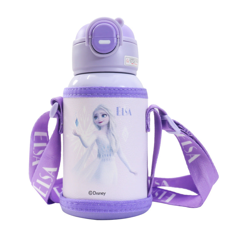 Insulated drinking bottle with Mickey Mouse design and practical carrying strap Kalsten