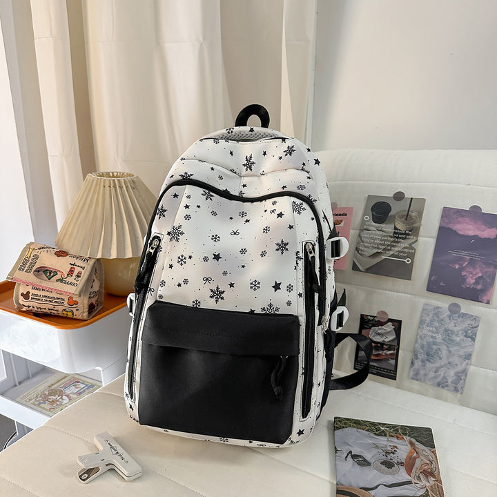 Backpack with Elegant, Floral Design and Many Compartments Kalsten