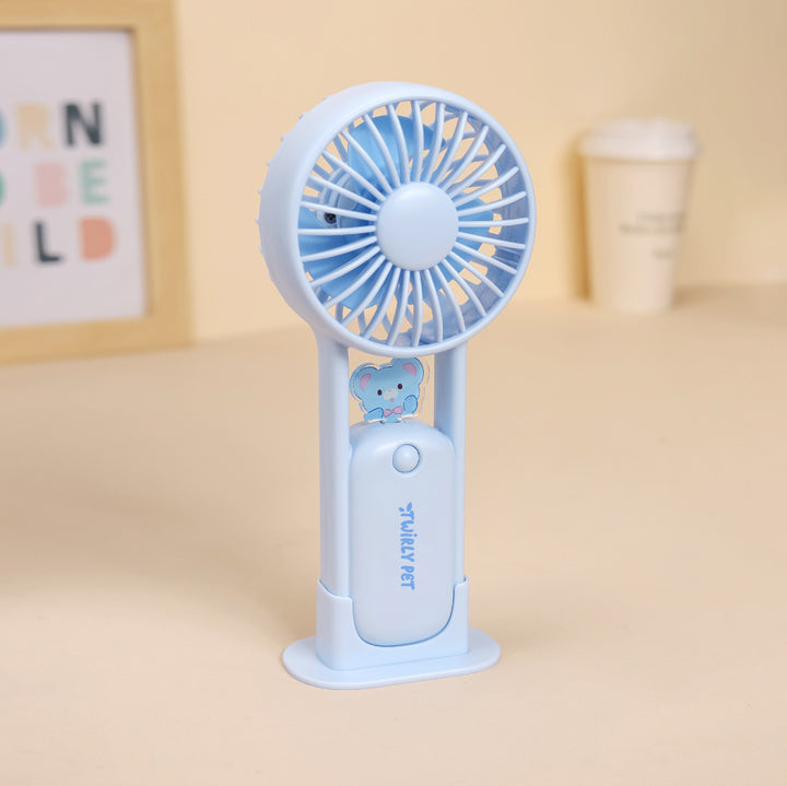 Ladies Portable Battery Hand Fan with Multifunctional Design Kalsten