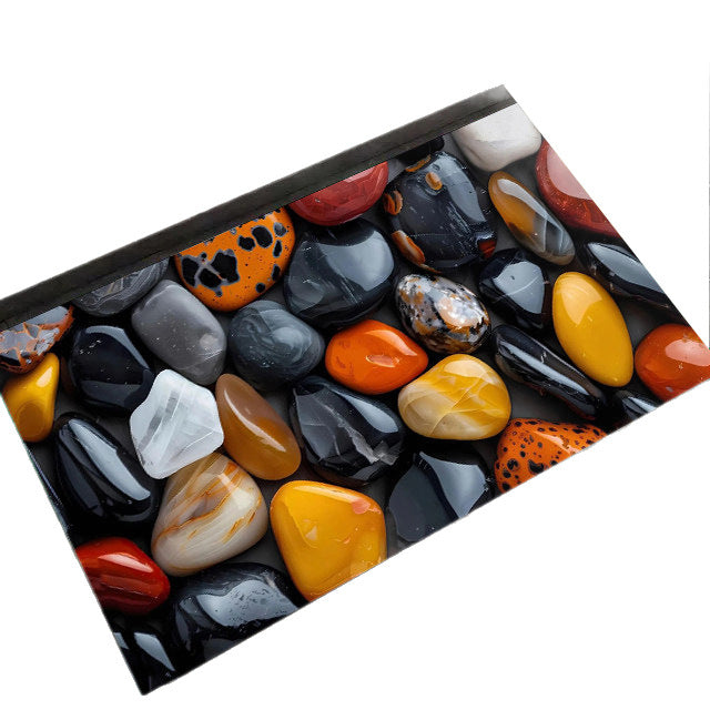 Stone-Inspired Decorative Area Mat