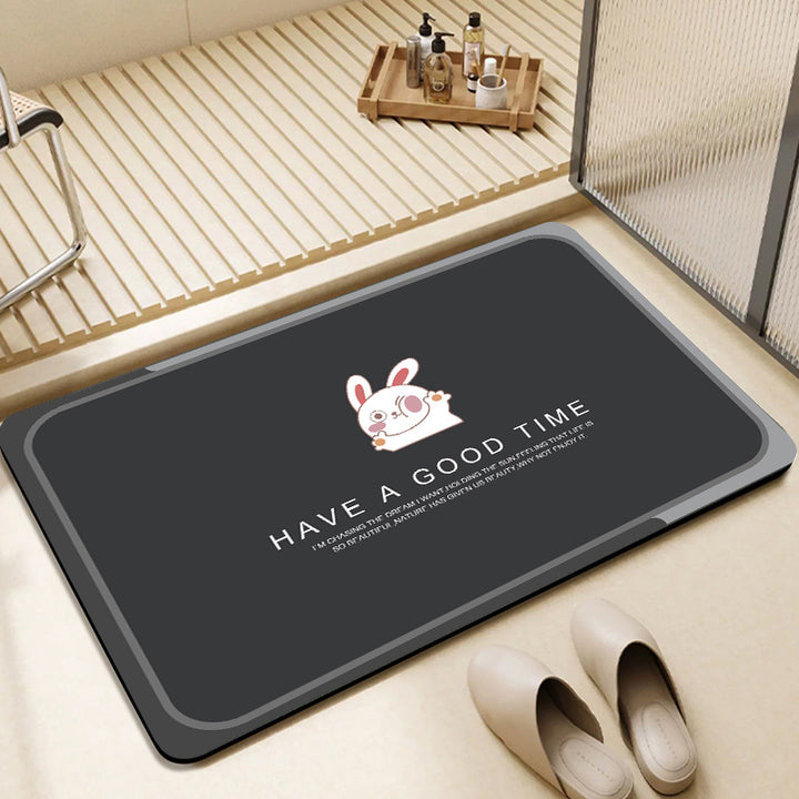 Cute Bunny-Themed Bathroom Mat Kalsten