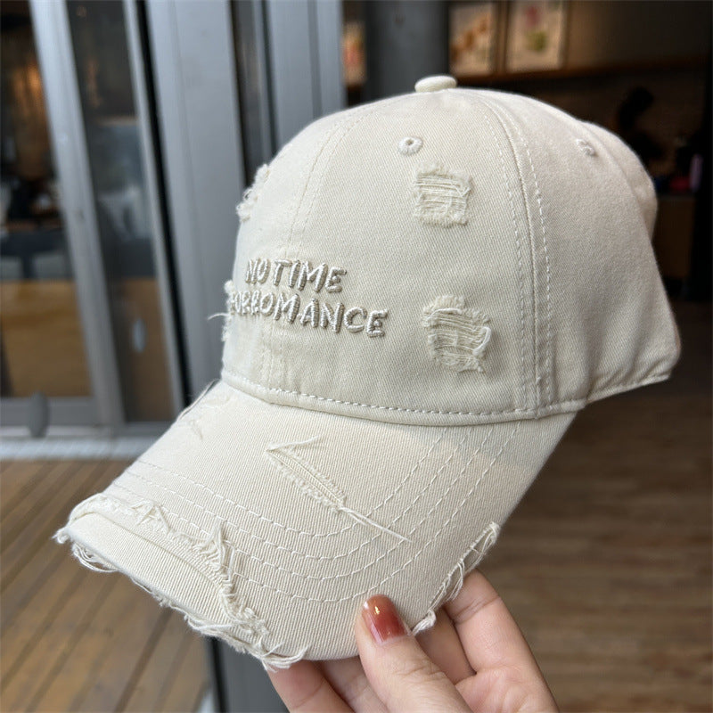 Women's Distressed Cotton Adjustable Baseball Cap Kalsten 1784084193