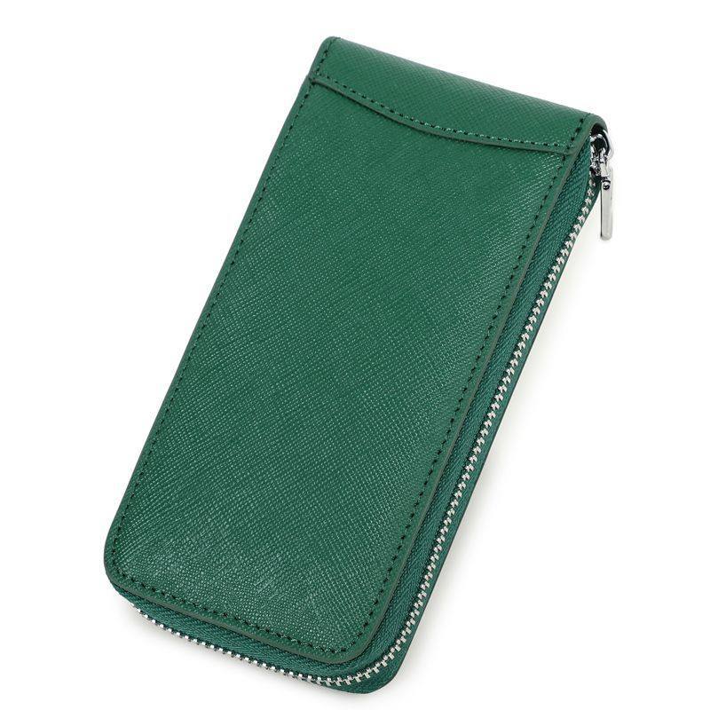 Zippered Leather Phone Pouch Kalsten