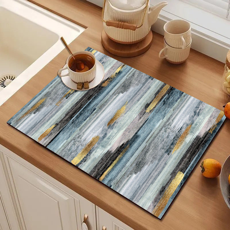 Abstract Geometric Kitchen Mat Kalsten