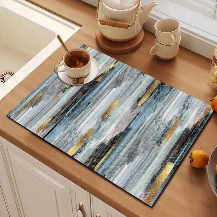 Abstract Geometric Kitchen Mat Kalsten