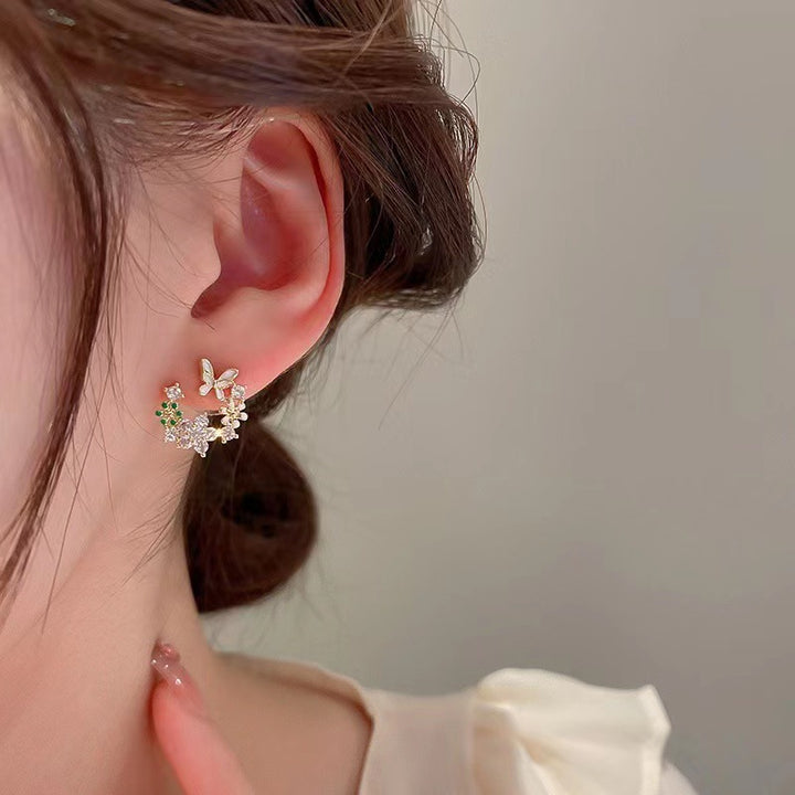 Floral Butterfly Stud Earrings Kalsten