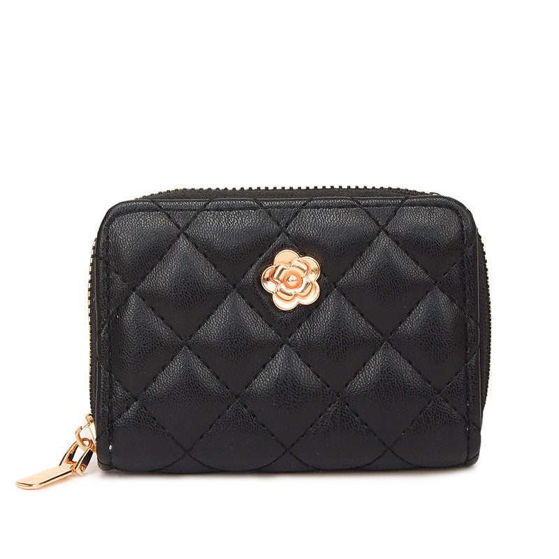 Quilted Zippered Card Holder