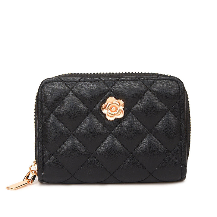 Quilted Zippered Card Holder