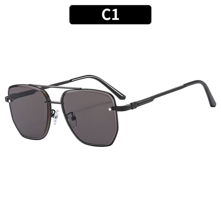 Hexagonal Metal Frame Sunglasses