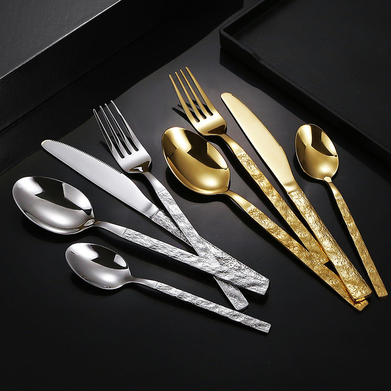 High-quality cutlery set with stylish, textured handle Kalsten