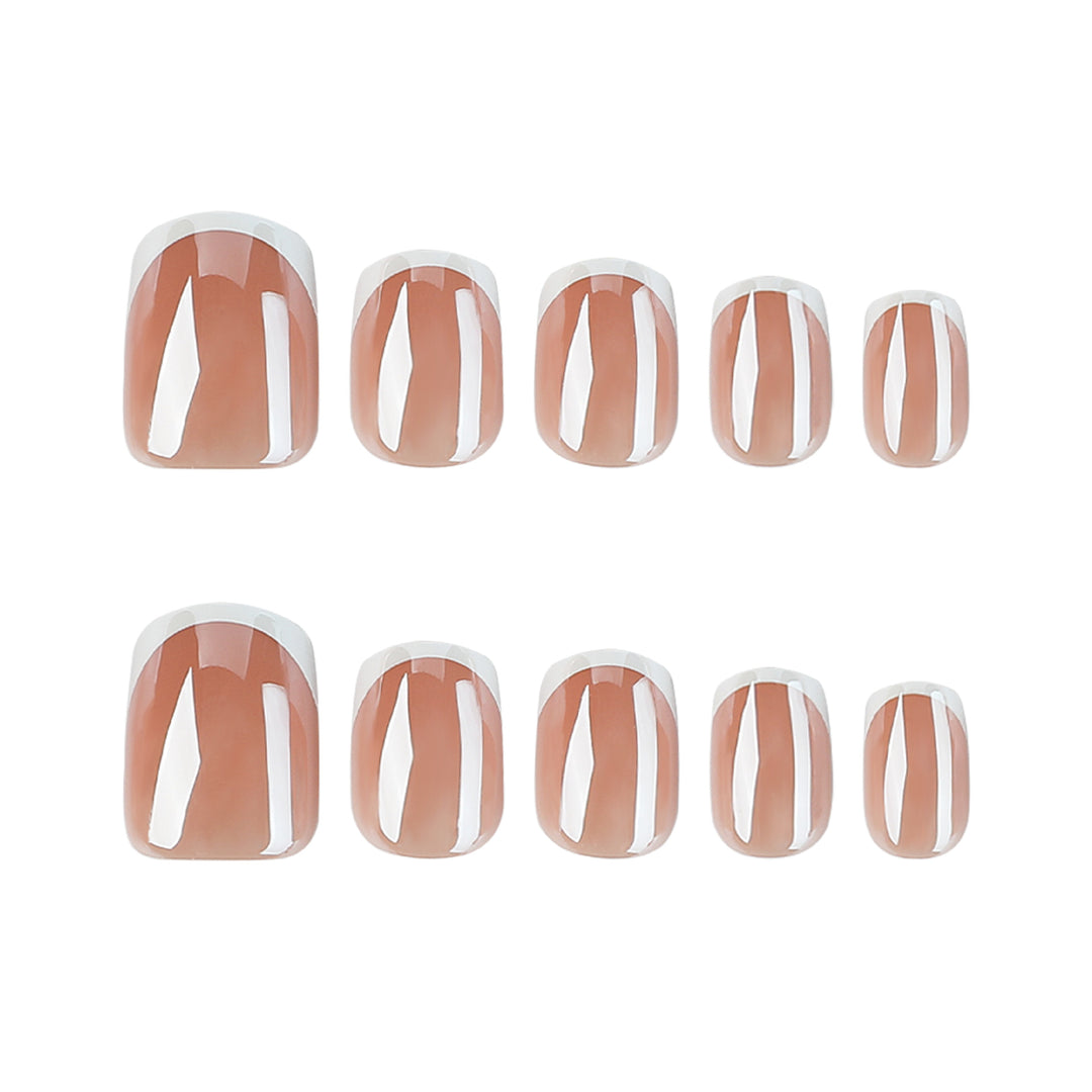 Elegant Nail Extensions with French Finish Kalsten