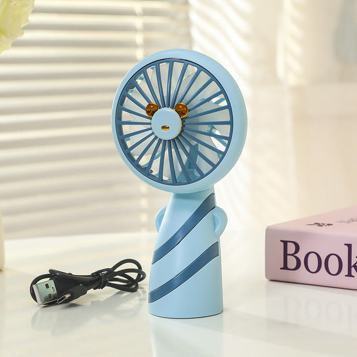 Women's Portable Mini Handheld Fan with USB Charging Function and Ergonomic Design Kalsten