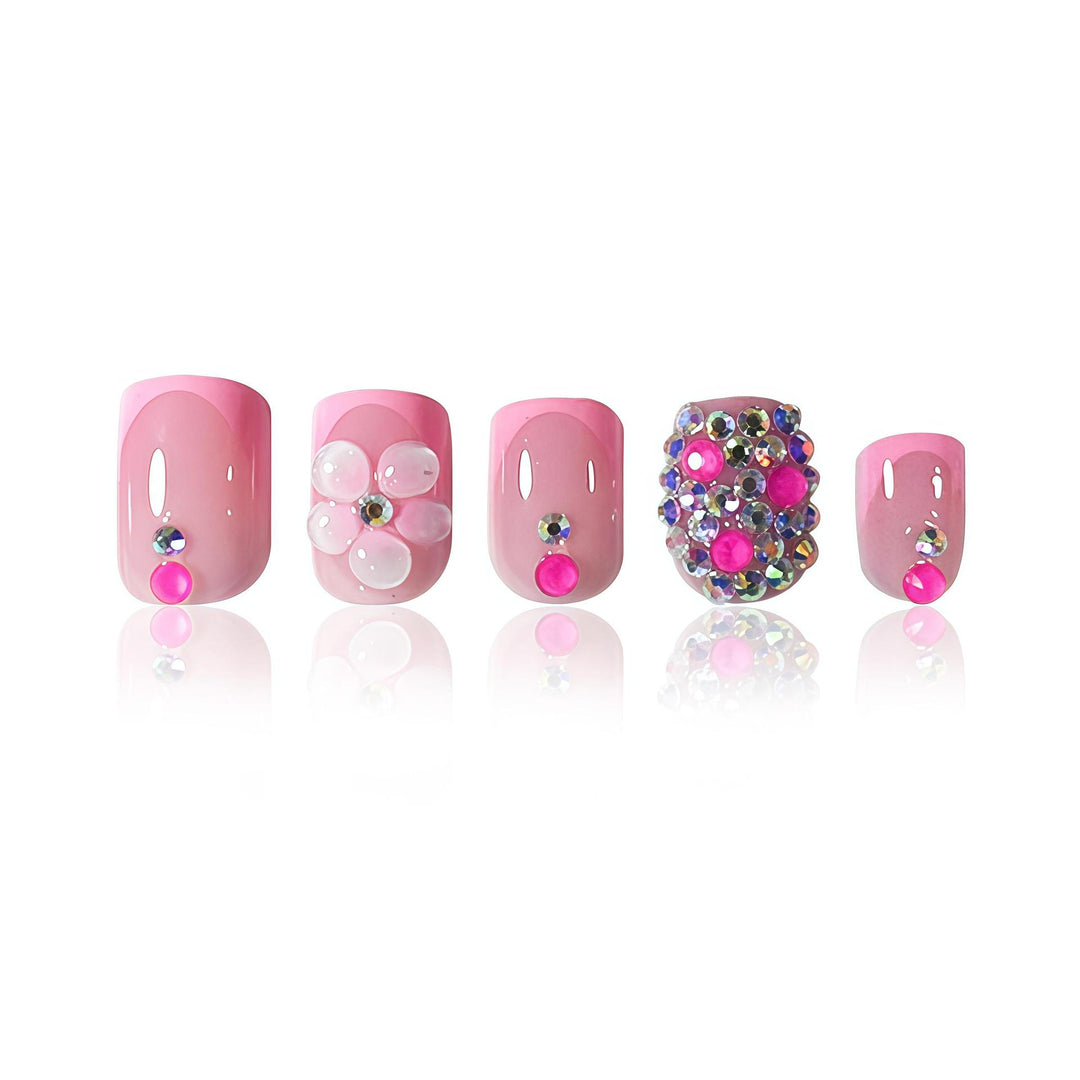 Artistic Floral Press-On Nail Set Kalsten 1787913642