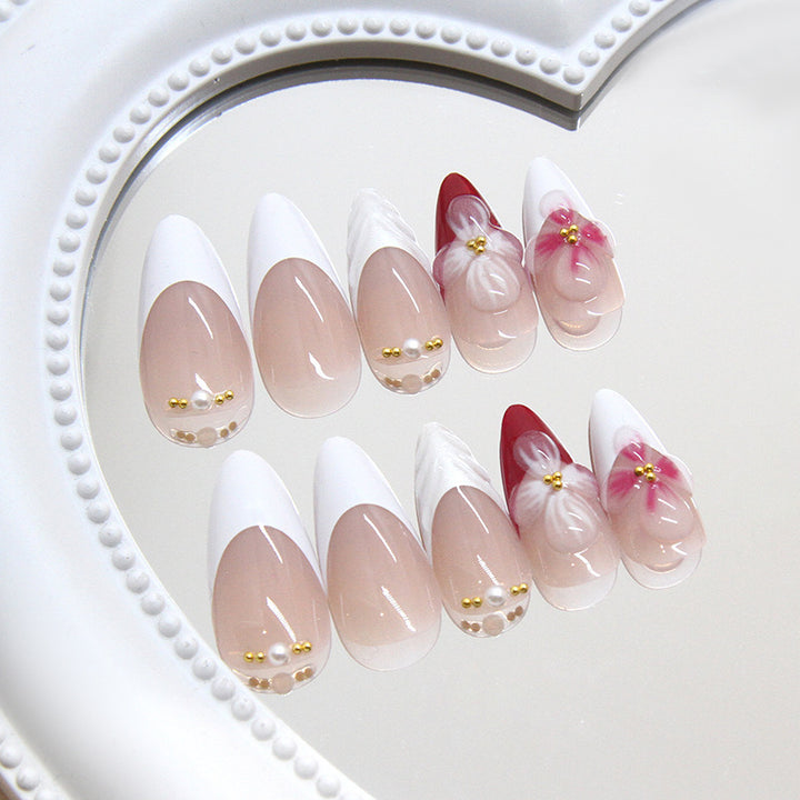 Floral Fantasy Press-On Nail Art Kalsten