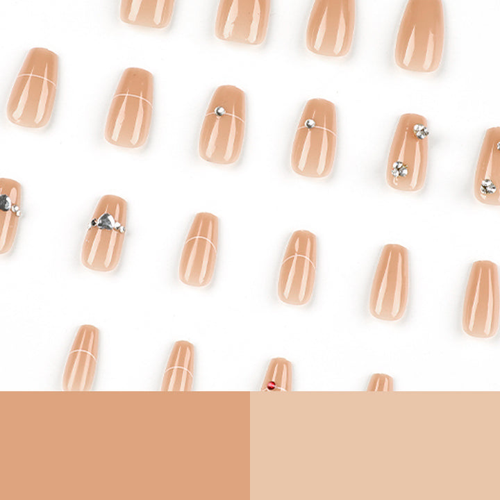 Glamorous nail art with rhinestone embellishment Kalsten