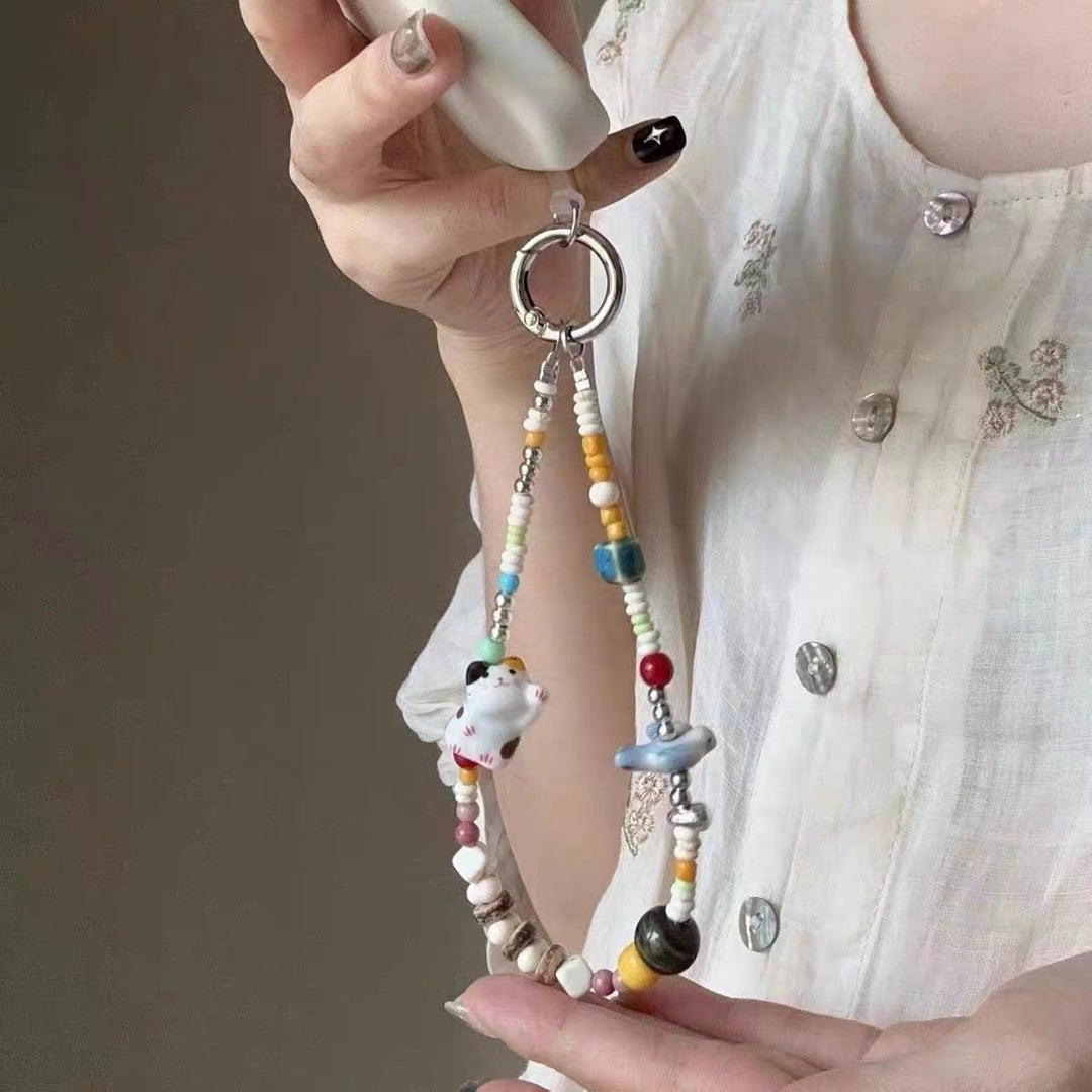Decorative Beaded Charm Keychain Kalsten 1790134863