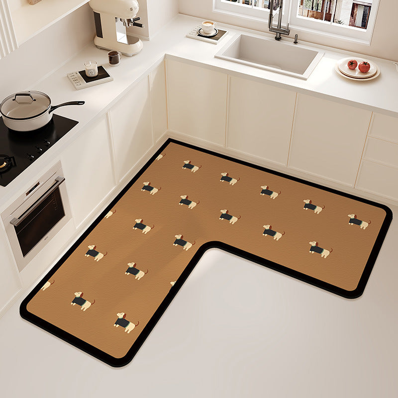 Kitchen Anti-Slip U-Shaped Mat