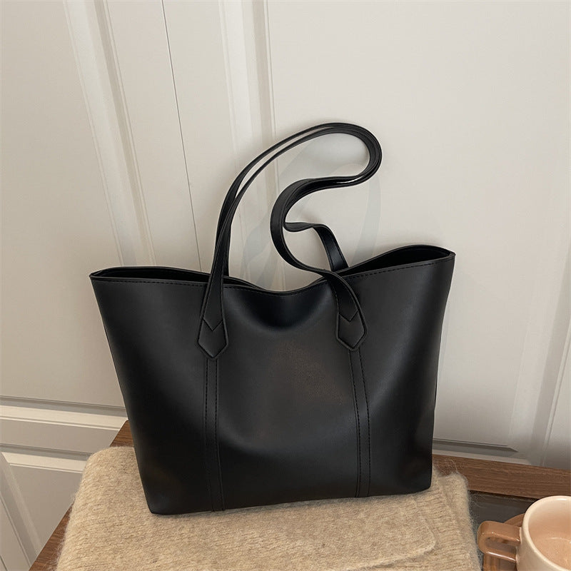 Sleek Minimalist Leather Tote Bag