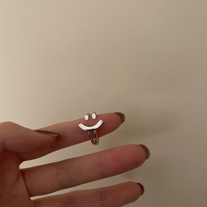 Adjustable Smiley Face Ring Kalsten
