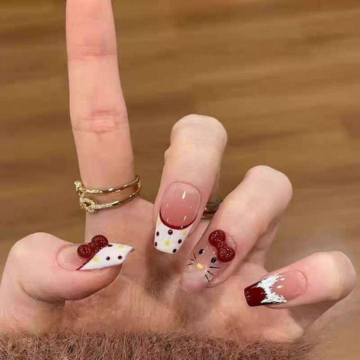 Glossy Press-On Nail Extensions Kalsten