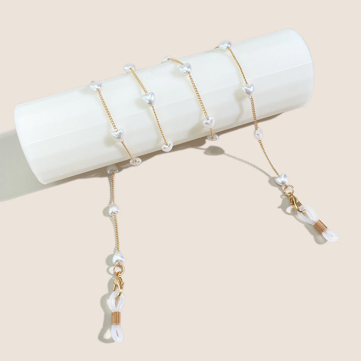 Elegant Pearl-Accented Eyewear Chain Kalsten