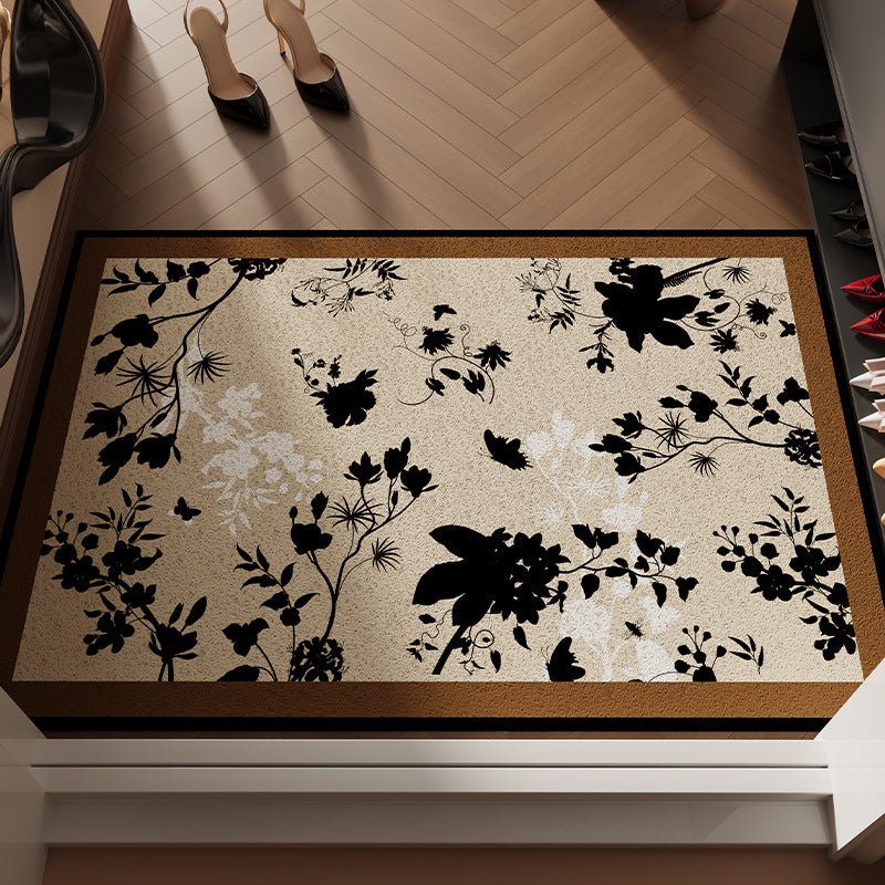 Floral Patterned Welcome Mat