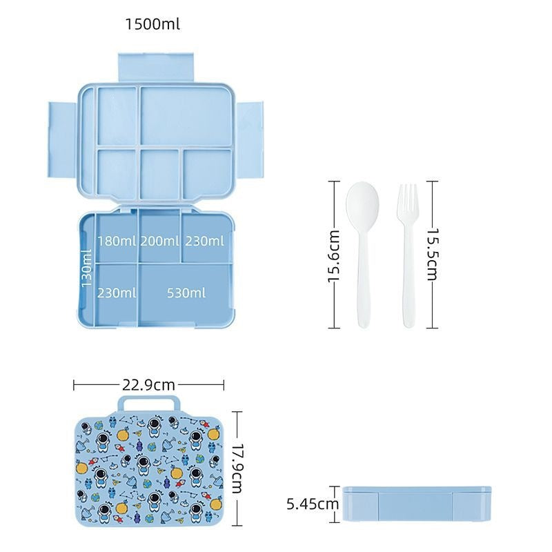 Multi-Compartment Lunch Box with Fun Design